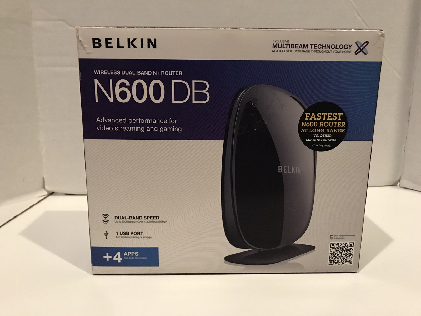 Belkin F9K1102V1 N600 DB Wireless Dual-Band N+ Wifi Router (300 Mbps 4 ...