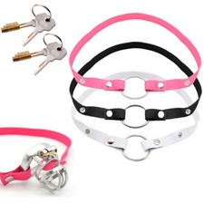 Male Chastity Cage Belt Elastic Annex Auxiliary Adjustable Strap Underwear Key