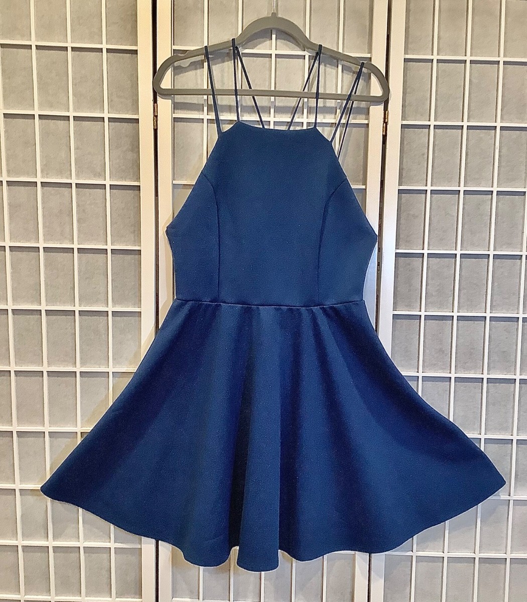 charlotte russe cocktail dresses Sz XL Party Dress Blue Shimmer Fit Flare Strappy Color:Custom Color (Special instructions for seller) Prom dresses baby boutique Baobab Giselle Maxi Dress