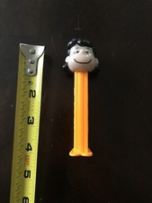 PEZ Dispenser Peanuts Lucy with Feet, Orange Color Base Made in Slovenia - NICE