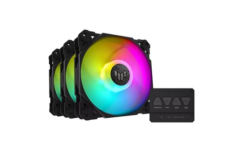 Asus Lots de 3 Ventilateurs TUF Gapming TF120 ARGB Noir - Photo 2/9