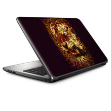 Laptop Skin Wrap Universal for 13 inch - Tiger on Fire