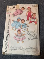 Simplicity 456 Doll Clothes Sewing Pattern Betsy McCall 23" Doll Size 1960s