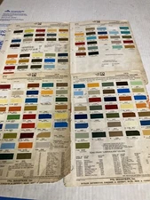 1974 ALL MAKES TRUCKS  COMMERCIAL P.P.G., DITZLER Ex Paint Color Chip ORIG