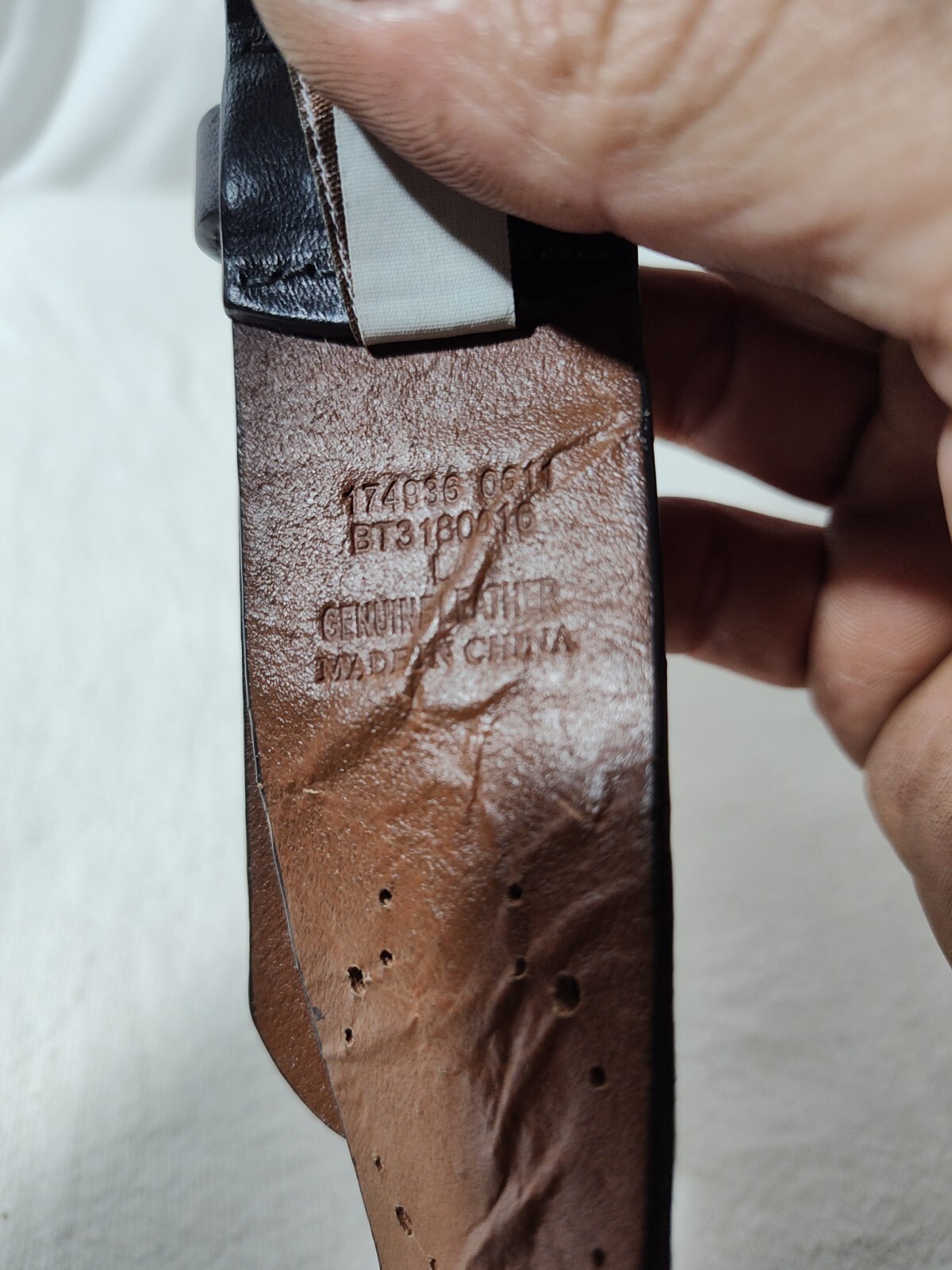 Fossil Studded Patchwork Midnight Leather Belt Wo… - image 6