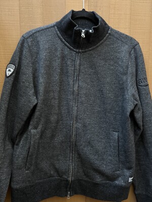 Roots 73 Black Fleece Womens Jacket size xl gray bomber aws amazon swag employee