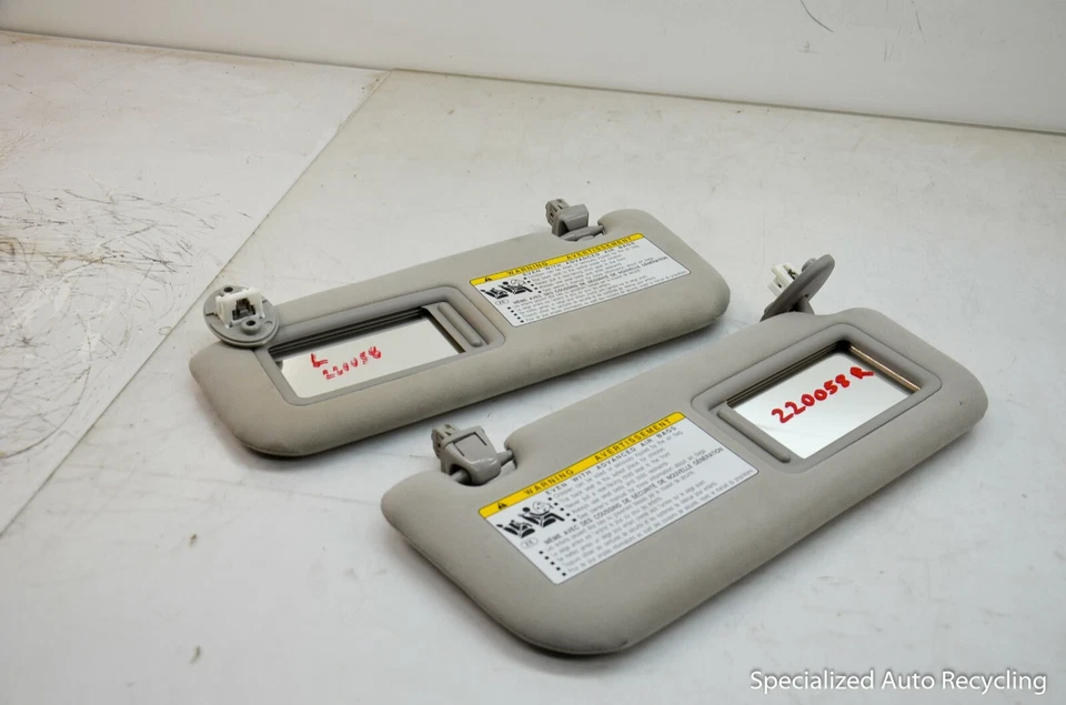 2014 2015 2016 2017 LEXUS IS350 SUN VISOR LEFT RIGHT SET OF 2 OEM IS350 BEIGE - Изображение 3 из 4