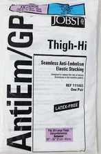 Jobst AntiEm/GP Thigh-Hi Elastic Stockings XXL Calf Circumfrance Long Leg See De