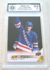 Adam Fox 2022-23 Upper Deck #C53 UD CANVAS Graded 9.5 GEM MINT cards lot RANGERS