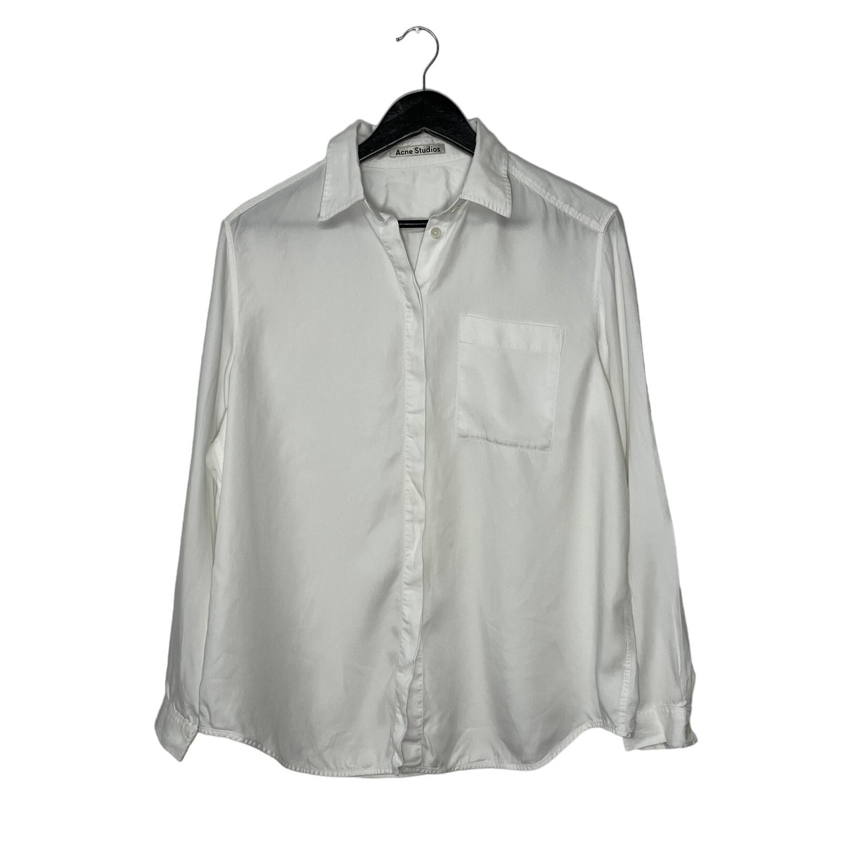Acne Studios Addle Fluid Denim Oversized Lyocell Shirt