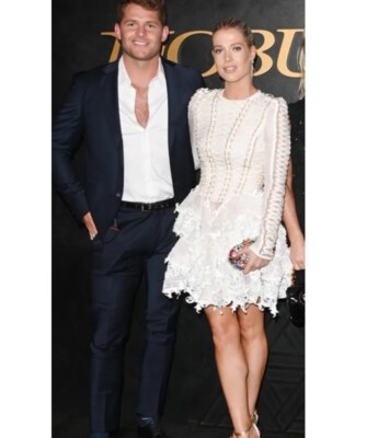 NWT. $3750 Zimmerman Runway Coaster Corset Laced Mini Dress ZM 3