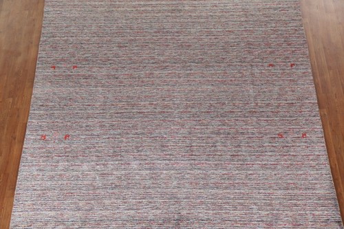 One-of-a-kind Rectangle Tribal Gabbeh Rug Hand-knotted Wool 8x10 ft - Picture 4 of 21