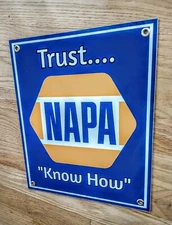 Napa Auto Par Gas Oil Gasoline Garage Mechanic Sign .. FREE ship on any 10 signs