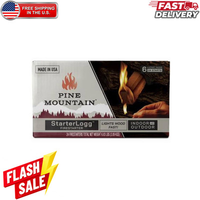 StarterLogg Firestarter 24 Pack Fire Logs 6.83 lb Easy Light