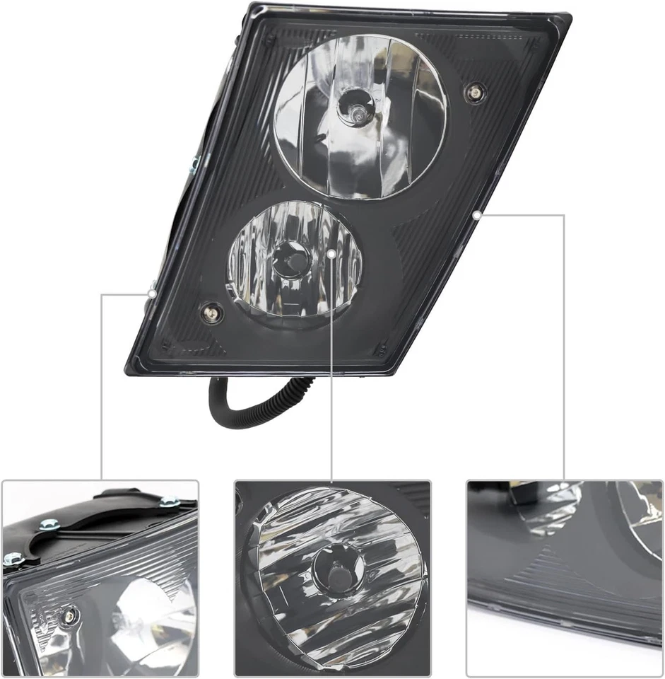 Par de faros antiniebla halógenos para camiones Volvo VNL 2003-2017 - Fácil instalación Foto 2 de 4