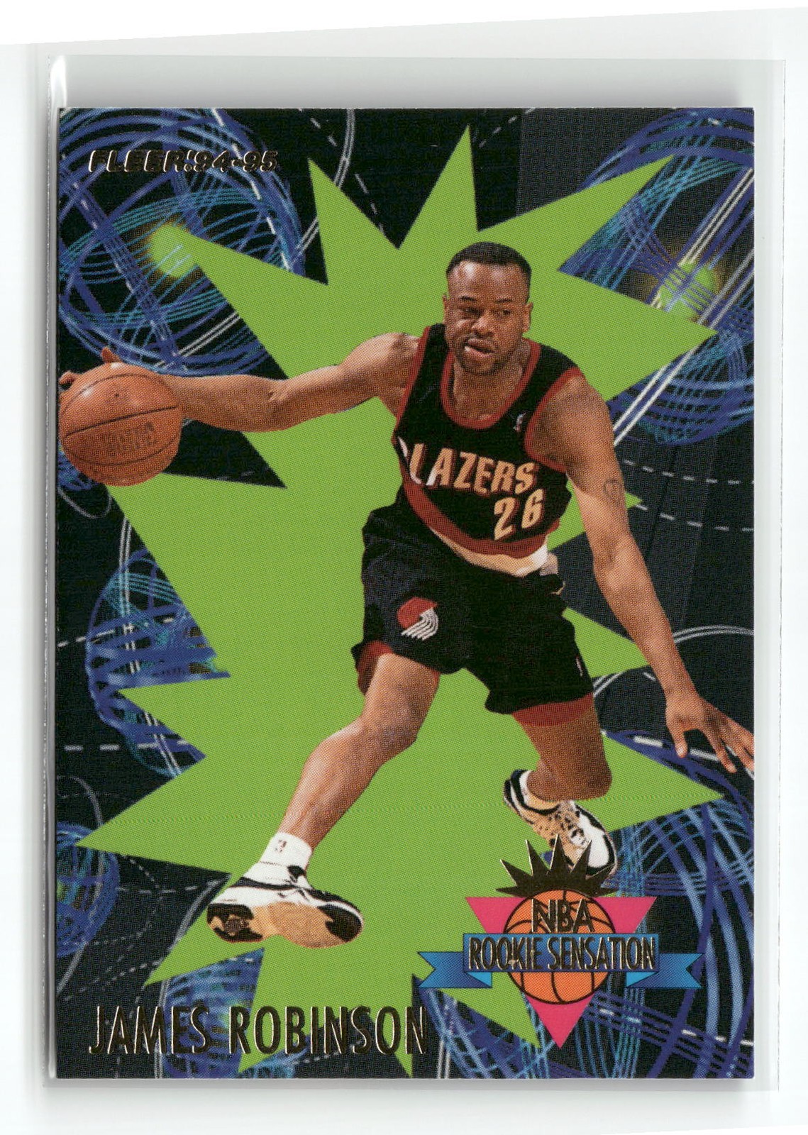 1994-95 Fleer #21 James Robinson Rookie Sensations Portland Trail Blazers