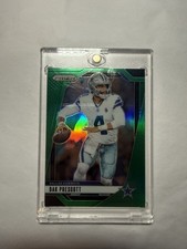 2024 Panini Prizm Football Dak Prescott #73 Green Prizm Dallas Cowboys Card
