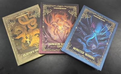 Dungeons and Dragons 2024 Edition Three Book Alternate Cover Set (PHB, DMG, MM)