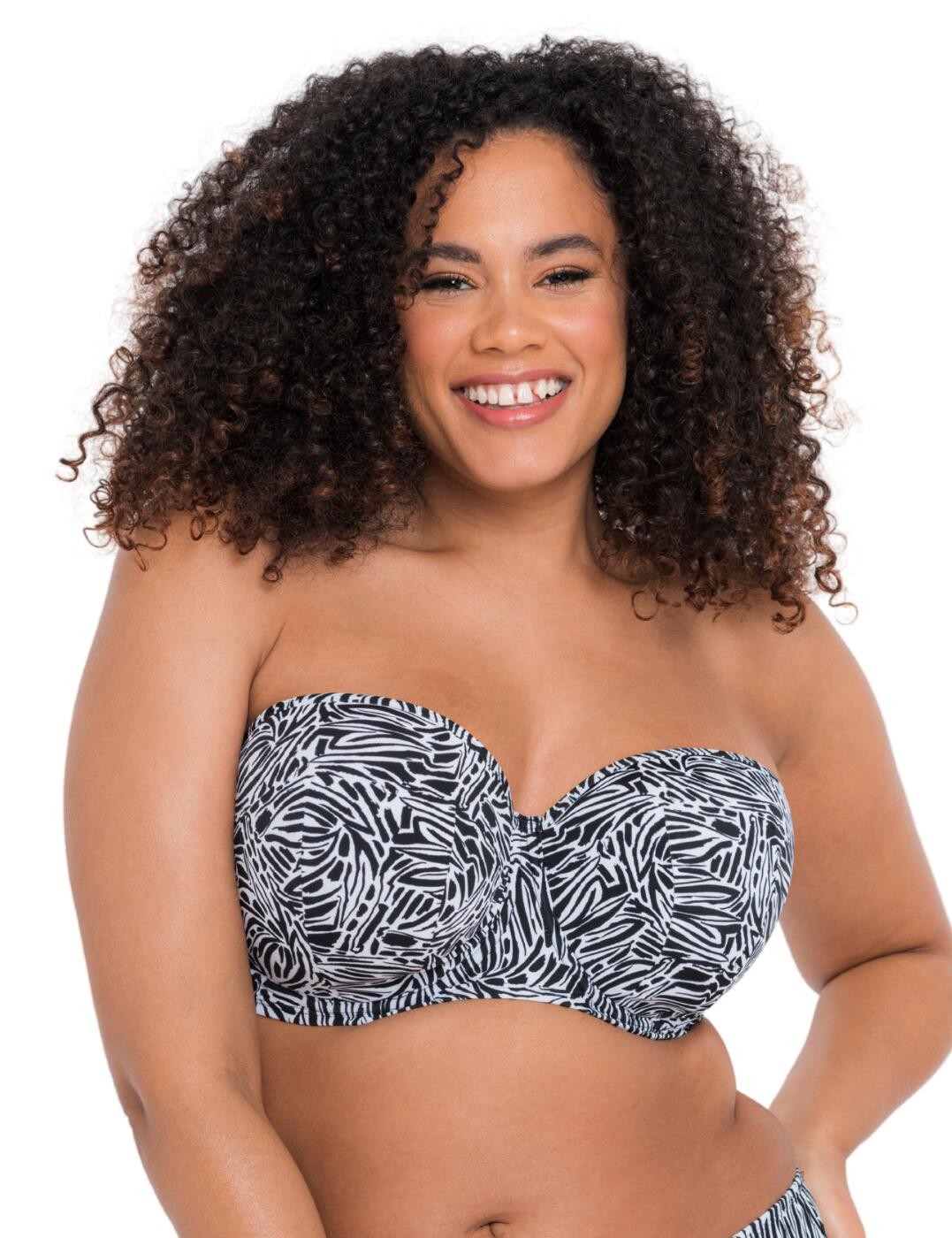 40FF Curvy Kate Sundown Strapless Bikini Top CS025307 Bandeau Swimwear