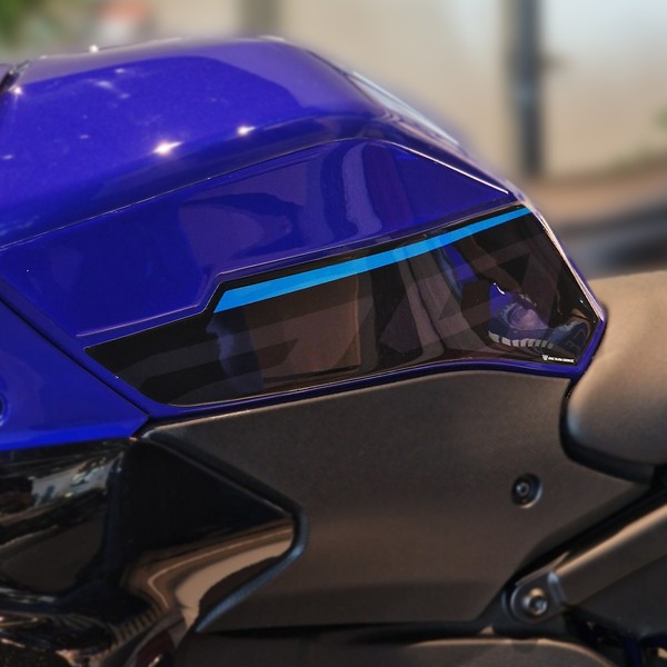 Aufkleber FüR Motorrad Kompatibel Mit Yamaha R9 2025-2026 Icon Blue Tank Side-image