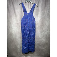 Columbia Snow Bib Overalls Pants Kids Blue Star Print Ski Snowboard Outdoors