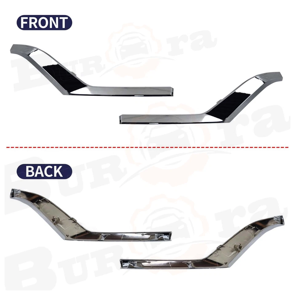 Parachoques delantero para Infiniti QX80 2018-2021 parrilla centro inferior moldura cromada Foto 4 de 4