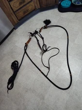 Double Diamond Horse Bridle Rope Bit Set Up Vintage ? **Photos Great Cond**Read