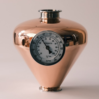 #ad 2 inch Tri Clamp Copper Distillation Helmet Distilling Reflux w Thermometer $220.00