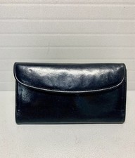 Vintage Coach Legacy Envelope Black Smooth Leather Wallet