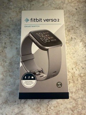 Fitbit Versa 2 Health & Fitness Smartwatch Activity Tracker S & L Sizes Grey
