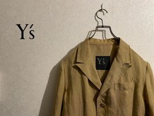 USED Y'S YOHJI YAMAMOTO LINEN TAILORED JACKET ACCEPTABLE