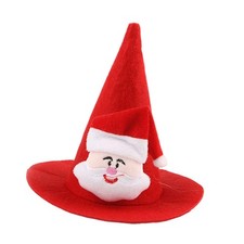 Pet Christmas Hat Photo Props Pointed Cap for Celebration New Year Holiday