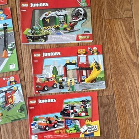 Variety of LEGO Juniors Illustrated Instruction Manual Booklets English Sets