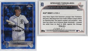 2022 Topps Chrome Update Sapphire Edition Debut Spencer Torkelson Rookie RC