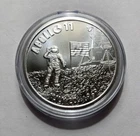 Apollo 11 50th Anniversary 1 Oz .999 Fine Silver Round By Golden State Mint (BU)