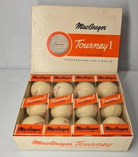 Vintage Sealed Original Dozen MacGregor Tourney I  Golf Balls, unopened.
