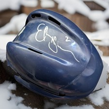 Edmonton Oilers Eric Brewer Signed Hockey Helmet.  No COA