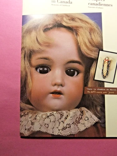 1990 Canada Post DOLLS IN CANADA Folder, FDC, 4 MNH Stamps, and 2 Postcards