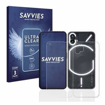 6x Schutzfolie für Nothing Phone (1) (Display+Rückseite) Displayschutz