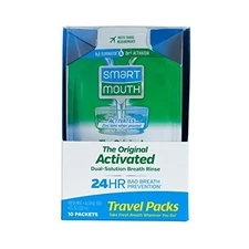 SmartMouth Mouthwash Packets, Clean Mint, 10 Count 