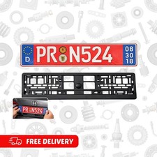 Euro Style Tag Bmw Prn524 European License Plate - Frame Holder