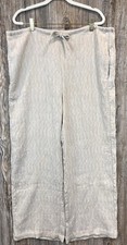 CIDER Beige Wide Leg Palazzo Crepe Textured Over-Sized Fit Pants XS Minimalist