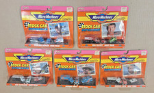 Lot of 5 Micro Machines Stock Car Superstars Petty Schrader Elliott Cope Marlin