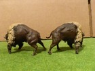 custom 1/32 buffalo bison lot of two 3D printed fighting bulls fits Marx TSSD — photo 4