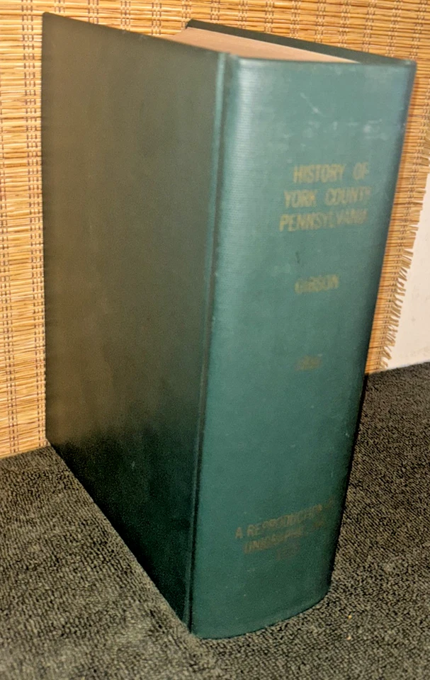 1973 Reprint with index of "History of York County Pennsylvania" (1886) Foto 3 de 4