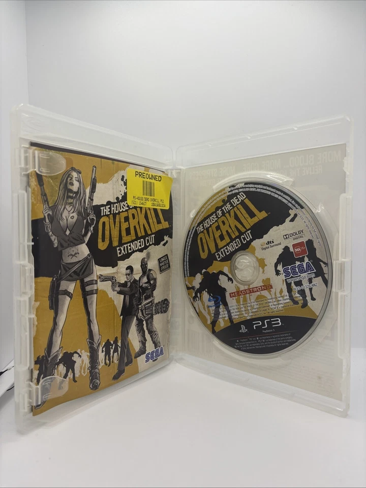 The House Of The Dead Overkill Extended Cut PlayStation 3D Glasses And Manual  - Image 2 of 4