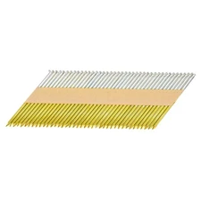 500Pcs 34 Degree 0.12" x 3" Paper Collated Framing Nails, Color Zinc