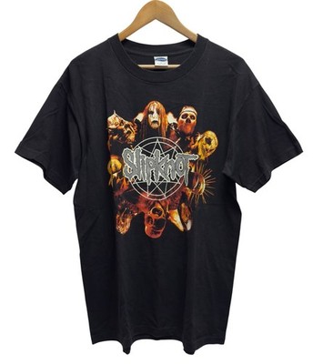 Slipknot Vintage 2001 Y2K Mens Size L Iowa Circle Member Face Band Metal T-Shirt