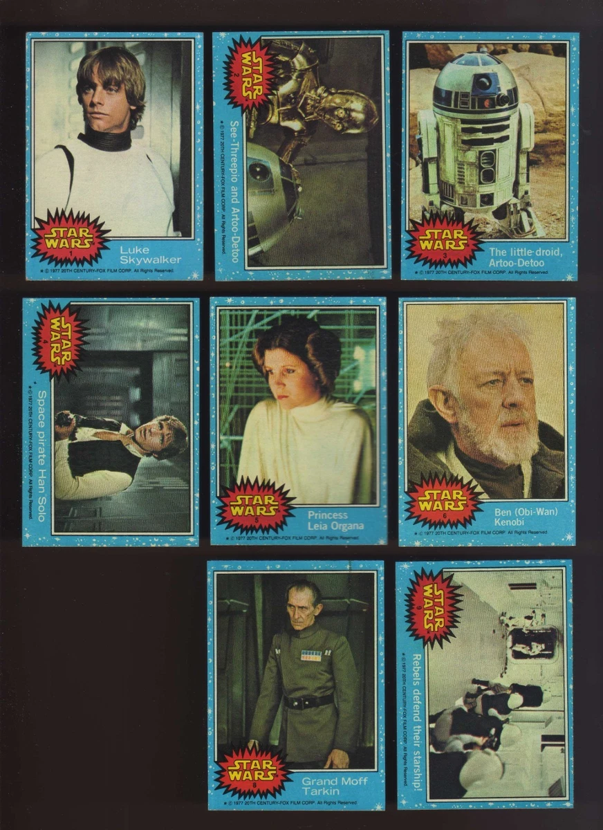 Star Wars Topps Star Wars-Series 1 (Blue) Trading Cards for sale