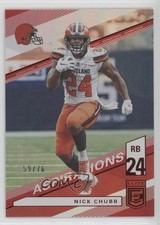 2019 Panini Donruss Elite Aspirations 59/76 Nick Chubb #97 0c6